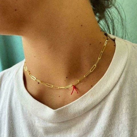 Chocker Corrente - Fiozinho Vermelho - comprar online