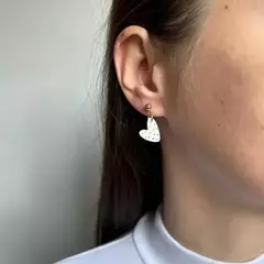 Brinco Coração Poá - comprar online