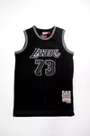 Camiseta Importada Los Angeles Lakers Black - #73 Rodman