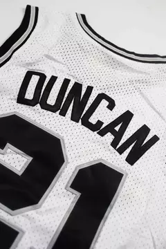 Camiseta Importada San Antonio Spurs White - #21 Duncan - Sandy Shop