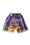 Short Los Angeles Lakers - Vintage Flowers Design