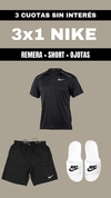 3X1 NIKE REMERA + SHORT + OJOTAS