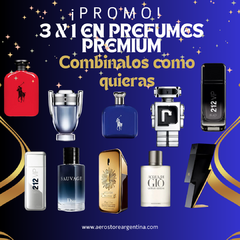 ¡PROMO 3 x 1 EN PERFUMES PREMIUM! COMBINALOS COMO QUIERAS + 3 perfumeros de regalo