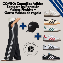 Combo Zapatilla Adidas Samba + un Palazzo Adidas Firebird + una gorra Adidas de regalo - comprar online