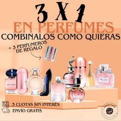 PROMO 3 x 1 EN PERFUMES PREMIUM! COMBINALOS COMO QUIERAS + 3 perfumeros de regalo