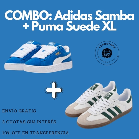 Combo Adidas Samba + Puma Suede XL - comprar online