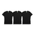 Basic Pack - Kit 3 Slim Fit Street Business (Preta+Preta+Preta) - comprar online