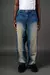 Calça Jeans Barra Crew Coração Azul - loja online