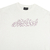 Camiseta Disturb Cursive Off White na internet