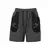 Shorts Barra Crew B Garça Patch Grafite - comprar online