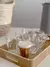 SET X6 POCILLOS VIDRIO TRANSPARENTE - 180ml