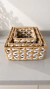 SET X3 CANASTO CUADRADO ORGANIZADOR PAPER ENTRENZADO BLANCO Y BEIGE en internet