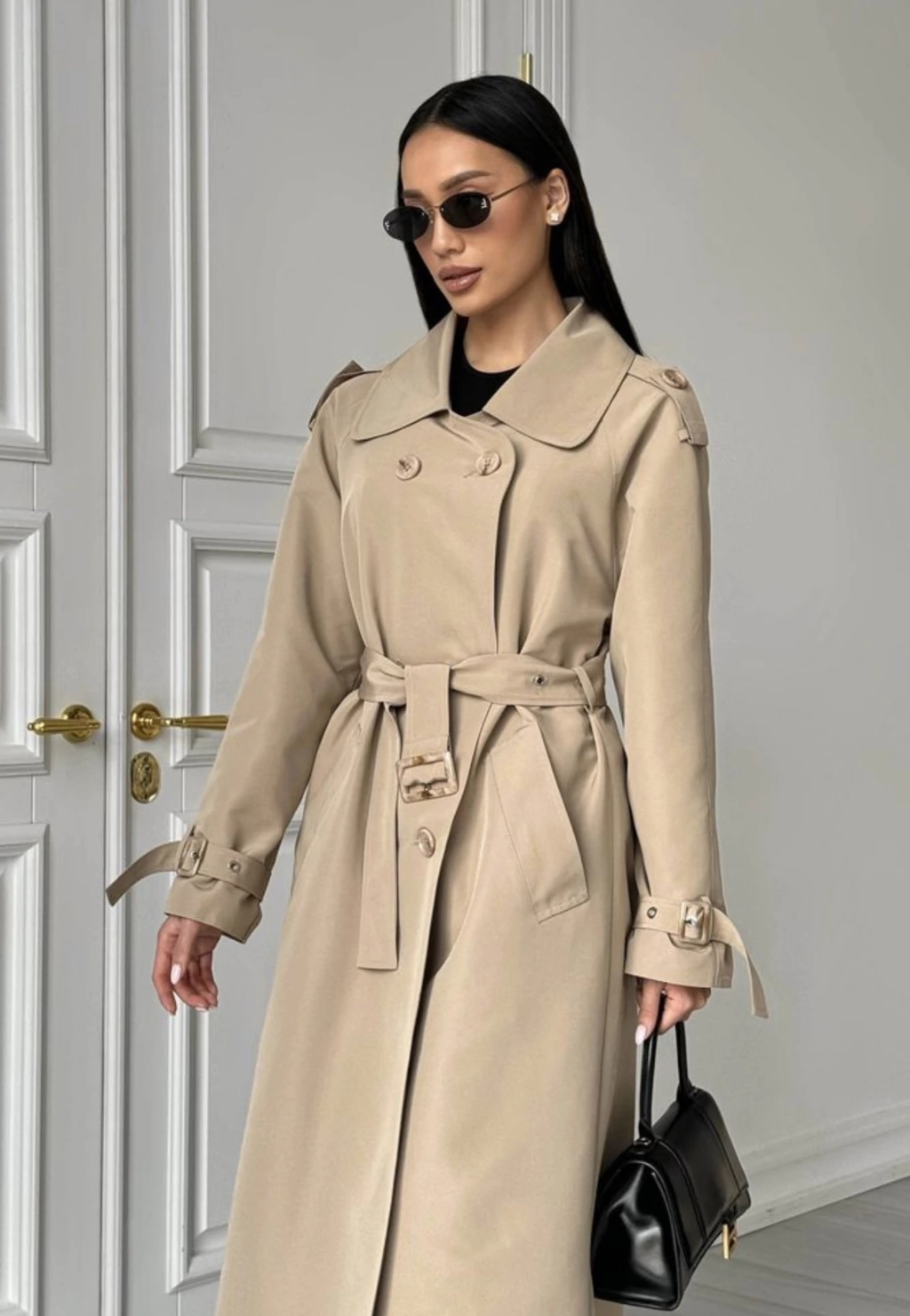 TRENCH DE GABARDINA IMPERMEABLE