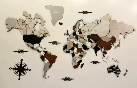 Planisferio 3D Terra Mirror sin accesorios