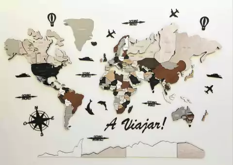 Planisferio 3D Terra Mirror con accesorios