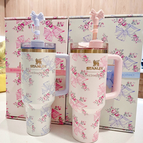 Vaso Stanley flor con caja completa
