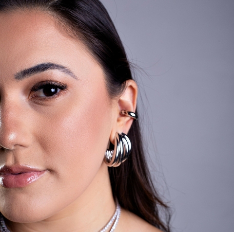 Piercing fake tubo liso - ródio