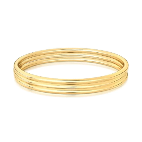 Bracelete liso - banhado a ouro