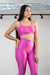 Conjunto Legging Alta Compressão M - Hot Pink - loja online