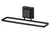 Toalheiro de Lavabo 25 cm com Ventosa - Preto Fosco (8053PT) - Future