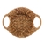 CESTA DE FIBRA NATURAL C/ALCA DE METAL REVEST (1639) - Girassol homesho