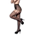 Meia Calça Arrastão com Strass Cinta Liga Integrada Preta Yaffa - comprar online