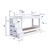 Cama Superpuesta Con Escalera De Boxes y Auxiliar - AURORA HOME