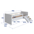 Cama con Escalera y Tobogán Afecto - comprar online