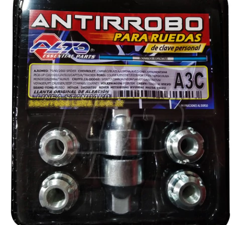 Tuercas Bulones De Seguridad Chevrolet Todos Los Modelos