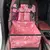Assento de carro com bolsos de armazenamento, rosa