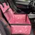Assento de carro com bolsos de armazenamento, rosa