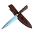 Cuchillo acero inoxidable cabo madera Guayubira 23 cm