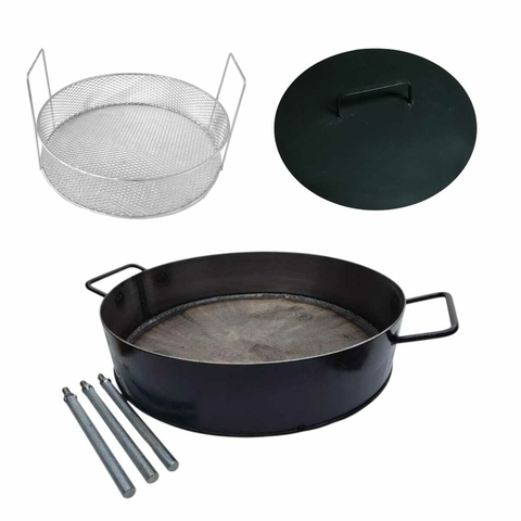 Kit Disco de 35 cm diametro con tapa y canasto de frituras - comprar online