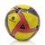 PELOTA DE CUERO N5 TRIANGULOS LINEAS AMARILLO