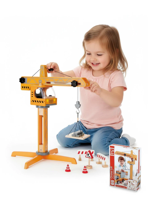 Set De Grúa Hape Con Accesorios Y Señales - comprar online