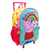 Mochila Con Carro Peppa Pig Arcoiris Aqua 12 Pulgadas - comprar online