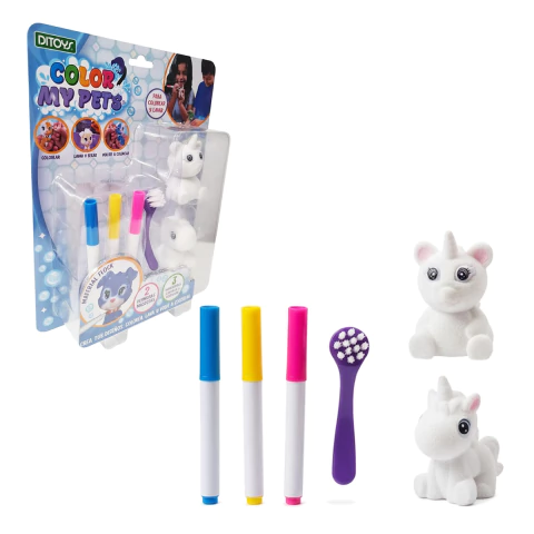 Color My Pets Blister X2 Mascotas Para Pintar Y Lavar - Collage Kids