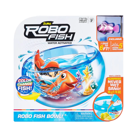 Robo Alive Pecera Con Pez 25 CM Rosa - comprar online