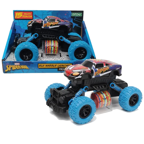 Spiderman Lanzador De Discos Grande Varios Personajes Ditoys - comprar online