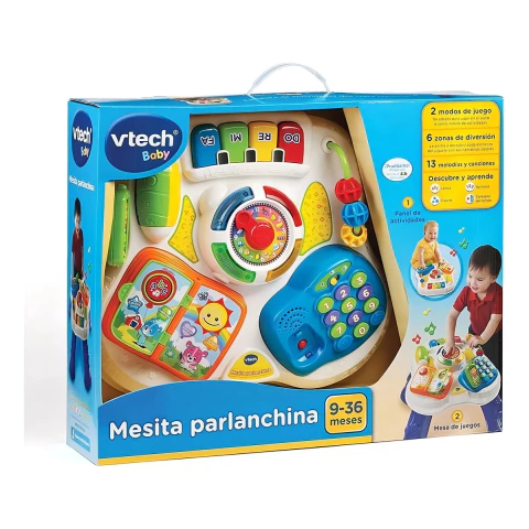 Vtech Mesita Parlanchina 2 En 1 Azul