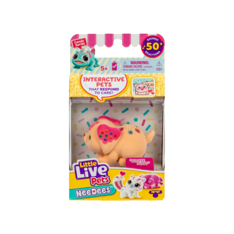 Imagen de Little Live Pets Needees Mascota Interactiva Con Sonido Y Color Variado