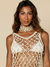 Vestido Malaga curto crochet de seda - online store