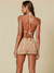 Short Pantai Crochet Seda Liso Dourado - tienda online