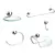 KIT ACESSORIO BANHEIRO ESTTEL TWISTER 5PC CROMADO