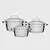 JOGO PANELA INOX TRAMONTINA ALLEGRA 3PC