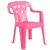 POLTRONA INFANTIIL PLASTICA MOR BELA ROSA