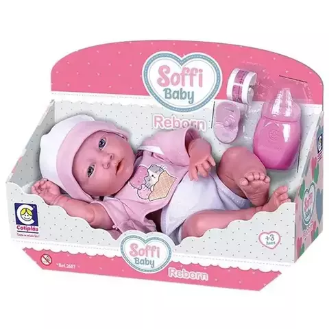 BONECA COTIPLAS SOFFI BABY REBORN