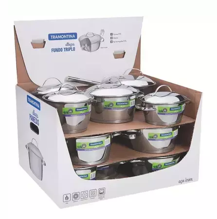 PANELA INOX TRAMONTINA ALLEGRA FEIRA