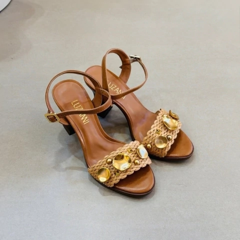 Salto Dolarys Comb. 2 Tira Natural- Capuccino - comprar online