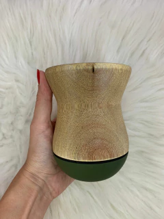 Imagem do Cuia Bicolor Invertida Para Chimarrão em Madeira Diversas Cores